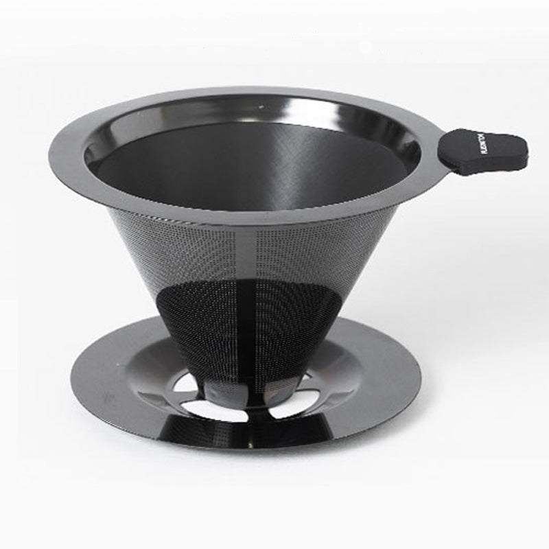 ブラックメタルメッシュドリッパー PLUSMOTION 珈琲ドリッパー