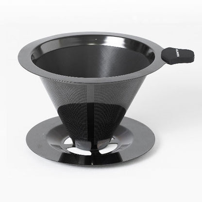 ブラックメタルメッシュドリッパー PLUSMOTION 珈琲ドリッパー